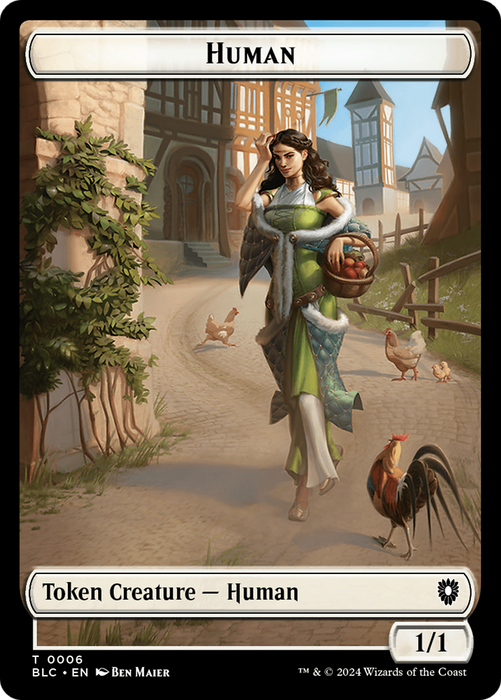 Human [TBLC-006] Foil - Bloomburrow Commander Tokens