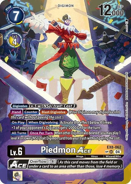 Image for Piedmon ACE (Textured) (EX8-062 SR) (Foil) [Chain of Liberation] - Digimon Card Game