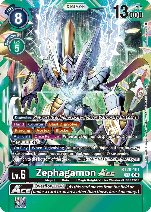 Zephagamon ACE (BT20-101 SEC) (Foil) [Release Special Booster 2.5]