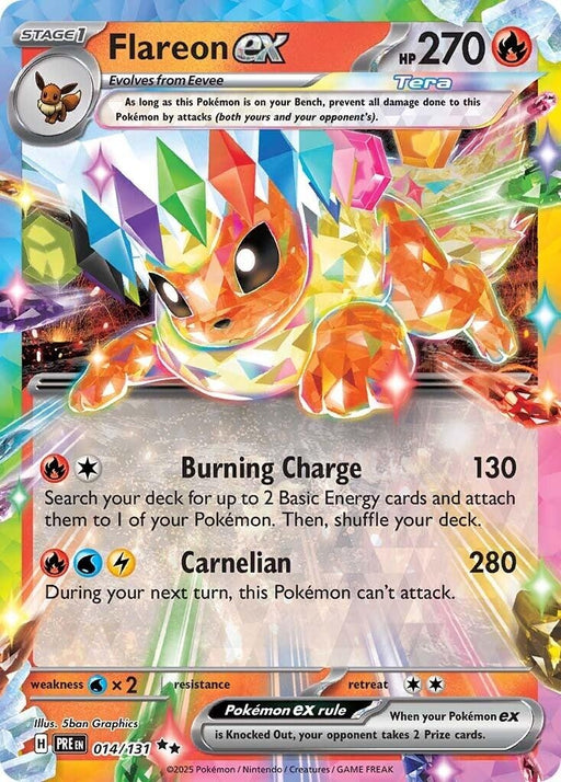 Image for Flareon ex (014/131) (Holofoil) [SV: Prismatic Evolutions] - Pokemon