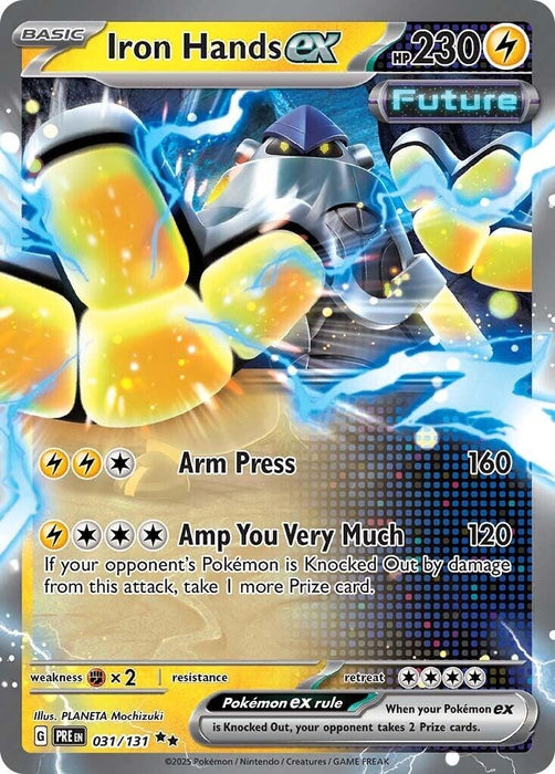 Image for Iron Hands ex (031/131) (Holofoil) [SV: Prismatic Evolutions] - Pokemon