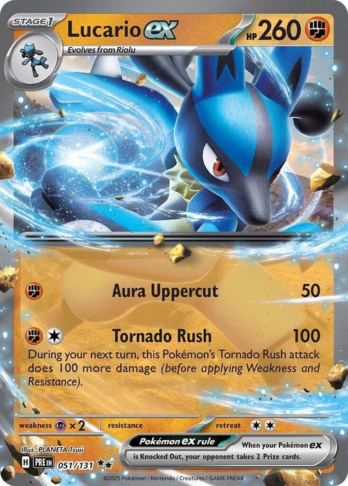 Image for Lucario ex (051/131) (Holofoil) [SV: Prismatic Evolutions] - Pokemon