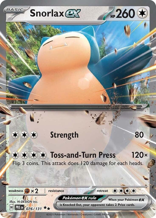 Image for Snorlax ex (076/131) (Holofoil) [SV: Prismatic Evolutions] - Pokemon