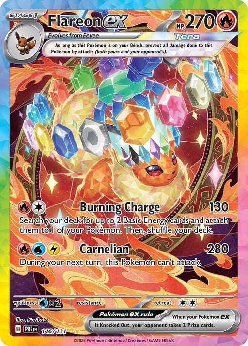 Image for Flareon ex (146/131) (Holofoil) [SV: Prismatic Evolutions] - Pokemon