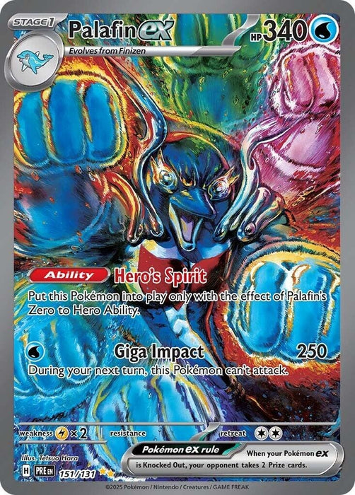 Image for Palafin ex (151/131) (Holofoil) [SV: Prismatic Evolutions] - Pokemon