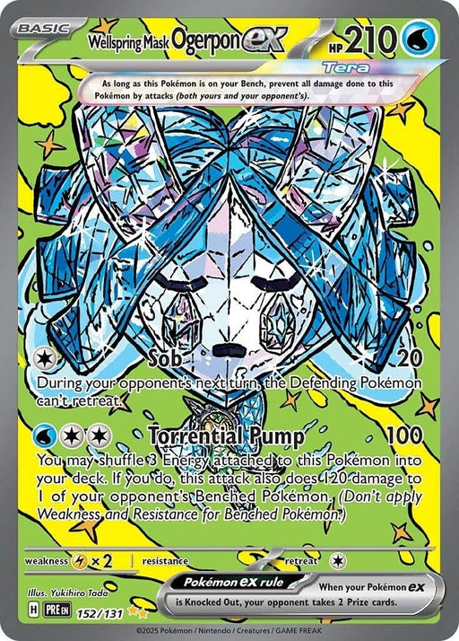 Image for Wellspring Mask Ogerpon ex (152/131) (Holofoil) [SV: Prismatic Evolutions] - Pokemon