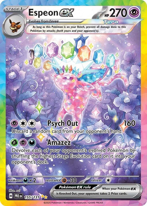 Image for Espeon ex (155/131) (Holofoil) [SV: Prismatic Evolutions] - Pokemon