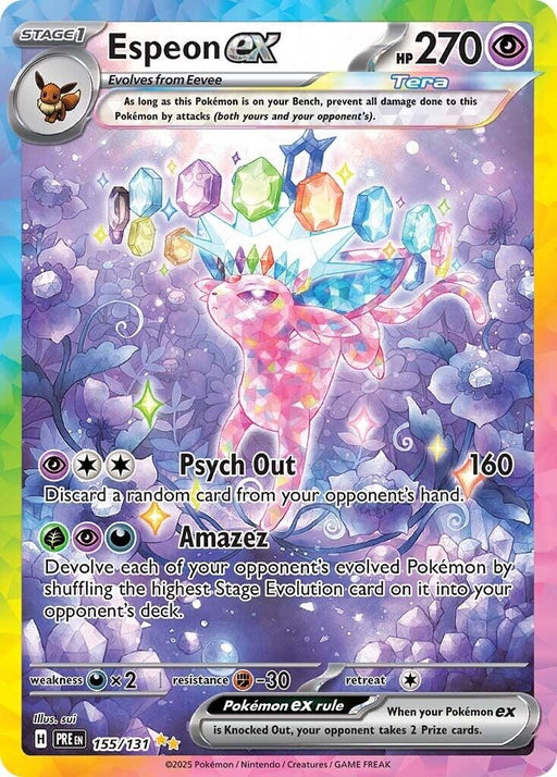 Image for Espeon ex (155/131) (Holofoil) [SV: Prismatic Evolutions] - Pokemon