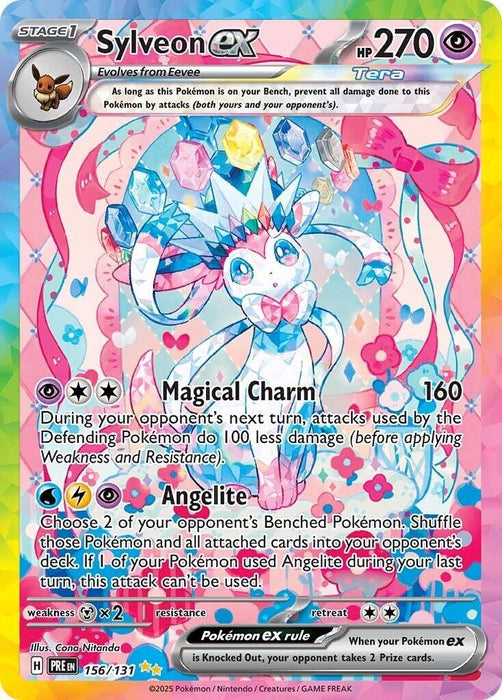 Image for Sylveon ex (156/131) (Holofoil) [SV: Prismatic Evolutions] - Pokemon