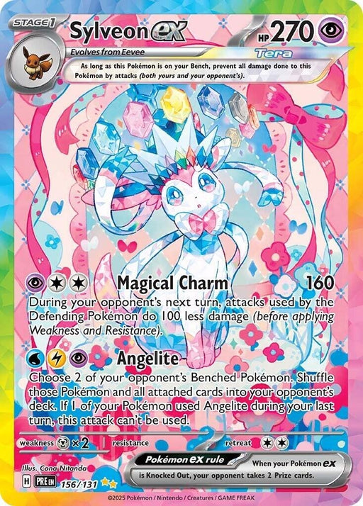 Image for Sylveon ex (156/131) (Holofoil) [SV: Prismatic Evolutions] - Pokemon