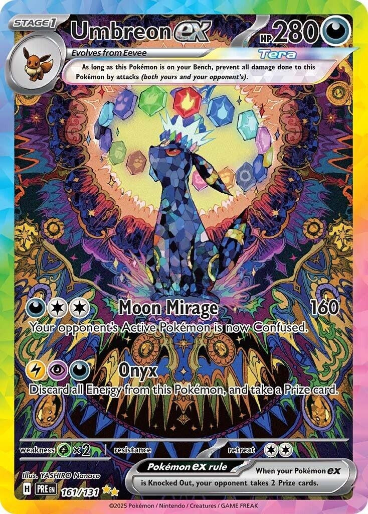 ポケモンカードゲーム Umbreon ex SIR PRE 161/131 JAPAN version Umbreon ex (161/131) (Holofoil) [SV: Prismatic Evolutions