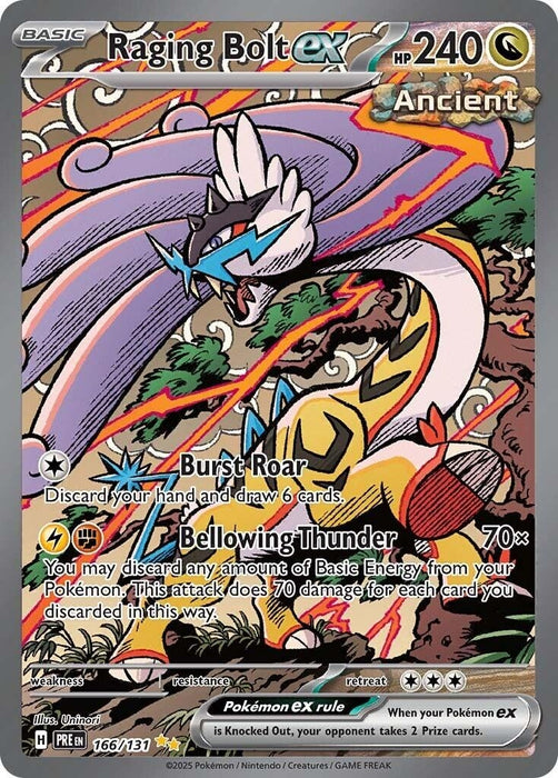 Image for Raging Bolt ex (166/131) (Holofoil) [SV: Prismatic Evolutions] - Pokemon