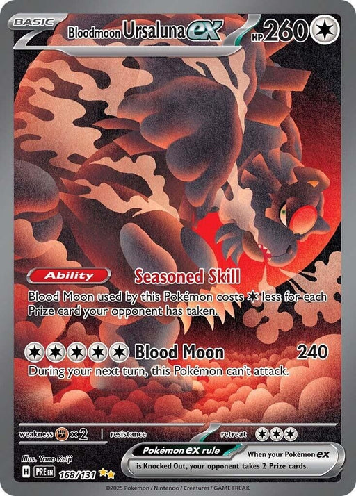Image for Bloodmoon Ursaluna ex (168/131) (Holofoil) [SV: Prismatic Evolutions] - Pokemon