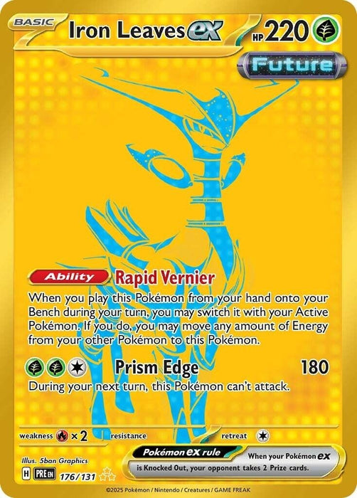 Image for Iron Leaves ex (176/131) (Holofoil) [SV: Prismatic Evolutions] - Pokemon