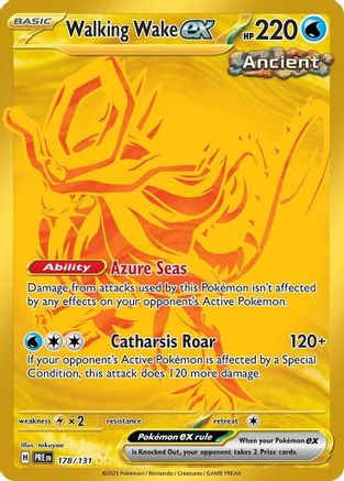 Walking Wake ex (178/131) Holofoil [SV: Prismatic Evolutions]