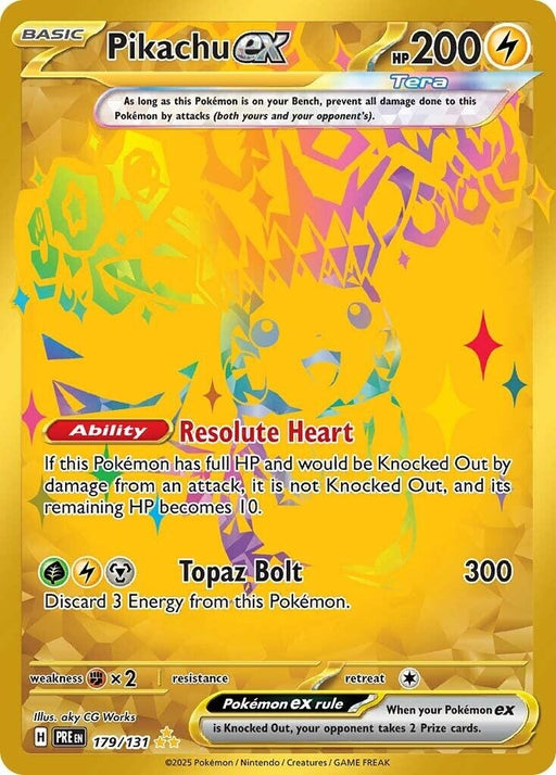 Image for Pikachu ex (179/131) (Holofoil) [SV: Prismatic Evolutions] - Pokemon