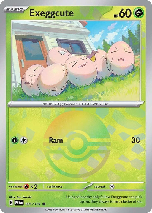 Image for Exeggcute (Poke Ball Pattern) (001/131) (Holofoil) [SV: Prismatic Evolutions] - Pokemon