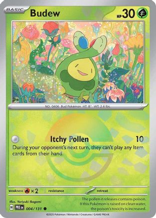 Budew (004/131) (Poke Ball Pattern) Holofoil [SV: Prismatic Evolutions]