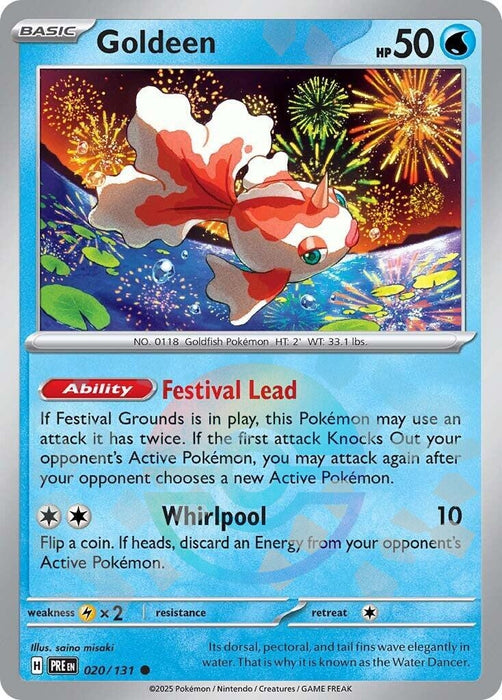 Image for Goldeen (Poke Ball Pattern) (020/131) (Holofoil) [SV: Prismatic Evolutions] - Pokemon