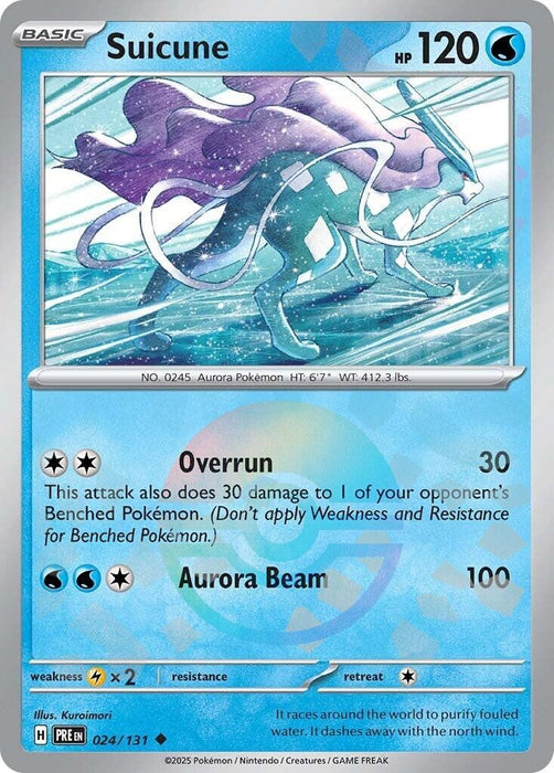 Image for Suicune (Poke Ball Pattern) (024/131) (Holofoil) [SV: Prismatic Evolutions] - Pokemon