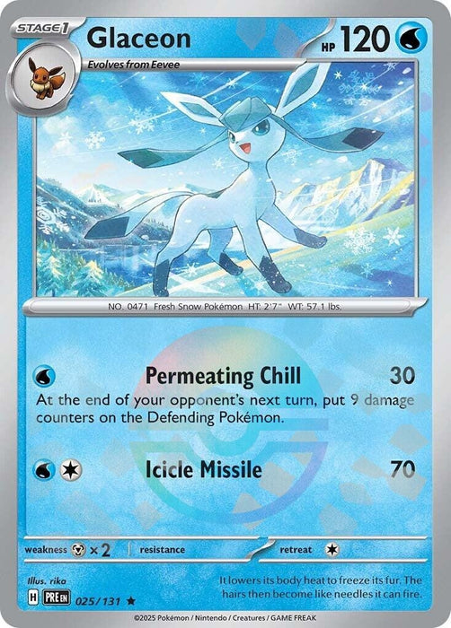 Image for Glaceon (Poke Ball Pattern) (025/131) (Holofoil) [SV: Prismatic Evolutions] - Pokemon