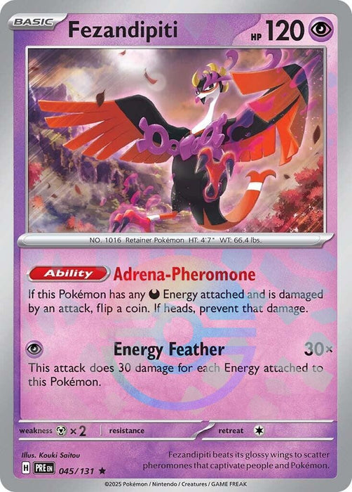 Image for Fezandipiti (Poke Ball Pattern) (045/131) (Holofoil) [SV: Prismatic Evolutions] - Pokemon