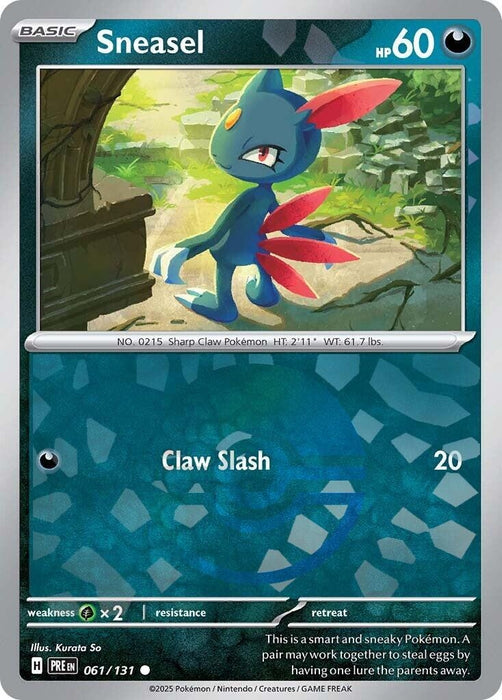 Image for Sneasel (Poke Ball Pattern) (061/131) (Holofoil) [SV: Prismatic Evolutions] - Pokemon