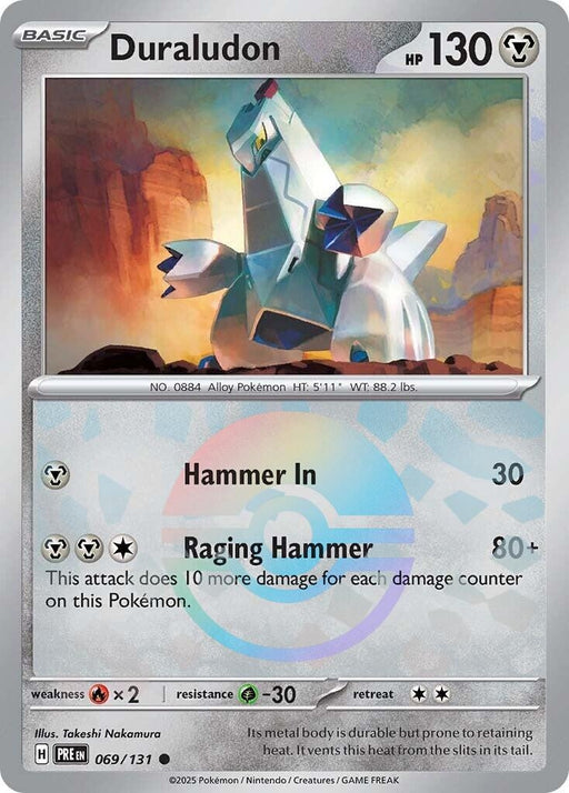 Image for Duraludon (Poke Ball Pattern) (069/131) (Holofoil) [SV: Prismatic Evolutions] - Pokemon