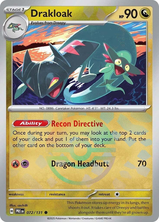 Image for Drakloak (Poke Ball Pattern) (072/131) (Holofoil) [SV: Prismatic Evolutions] - Pokemon