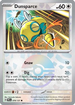 Dunsparce (079/131) (Poke Ball Pattern) Holofoil [SV: Prismatic Evolutions]