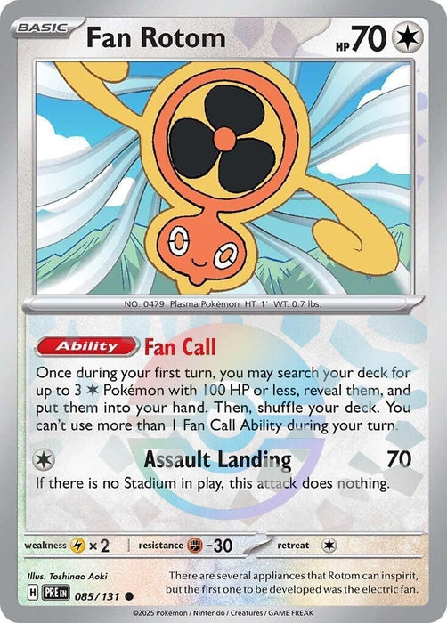 Image for Fan Rotom (Poke Ball Pattern) (085/131) (Holofoil) [SV: Prismatic Evolutions] - Pokemon
