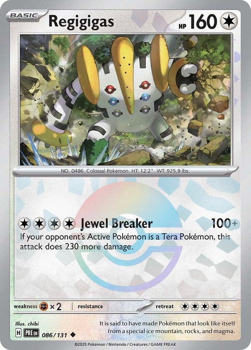 Image for Regigigas (Poke Ball Pattern) (086/131) (Holofoil) [SV: Prismatic Evolutions] - Pokemon