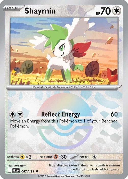 Image for Shaymin (Poke Ball Pattern) (087/131) (Holofoil) [SV: Prismatic Evolutions] - Pokemon