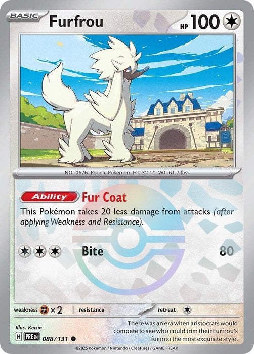 Image for Furfrou (Poke Ball Pattern) (088/131) (Holofoil) [SV: Prismatic Evolutions] - Pokemon