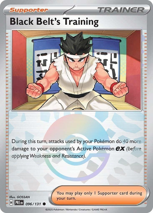 Image for Black Belt's Training - 096/131 (Poke Ball Pattern) (096/131) (Holofoil) [SV: Prismatic Evolutions] - Pokemon
