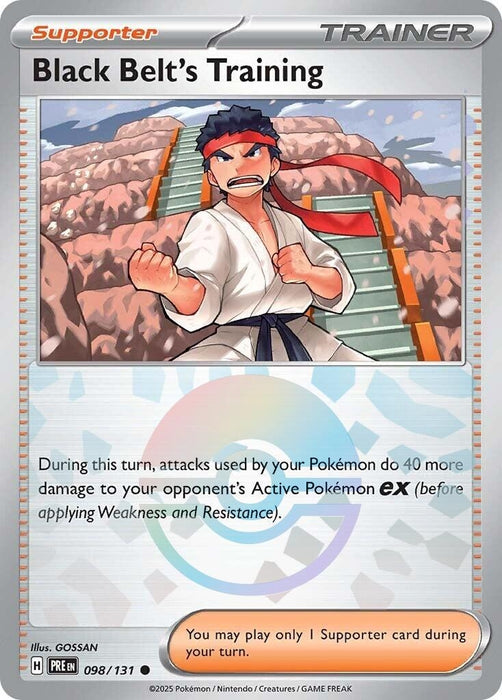 Image for Black Belt's Training - 098/131 (Poke Ball Pattern) (098/131) (Holofoil) [SV: Prismatic Evolutions] - Pokemon