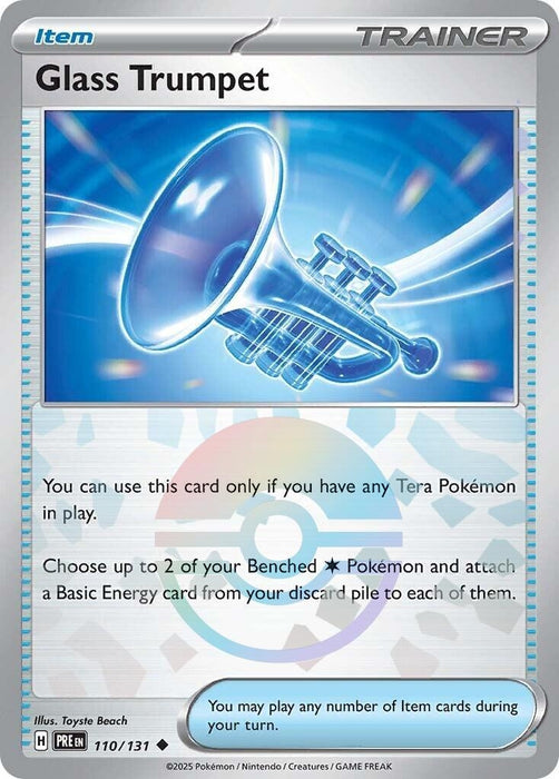 Image for Glass Trumpet (Poke Ball Pattern) (110/131) (Holofoil) [SV: Prismatic Evolutions] - Pokemon