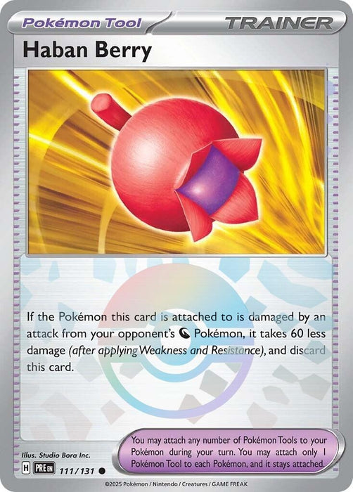 Image for Haban Berry (Poke Ball Pattern) (111/131) (Holofoil) [SV: Prismatic Evolutions] - Pokemon