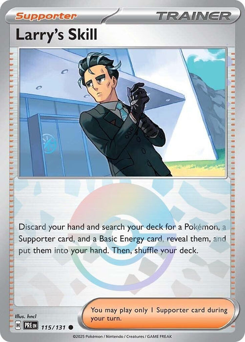 Image for Larry's Skill - 115/131 (Poke Ball Pattern) (115/131) (Holofoil) [SV: Prismatic Evolutions] - Pokemon