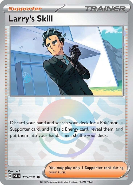 Image for Larry's Skill - 115/131 (Poke Ball Pattern) (115/131) (Holofoil) [SV: Prismatic Evolutions] - Pokemon