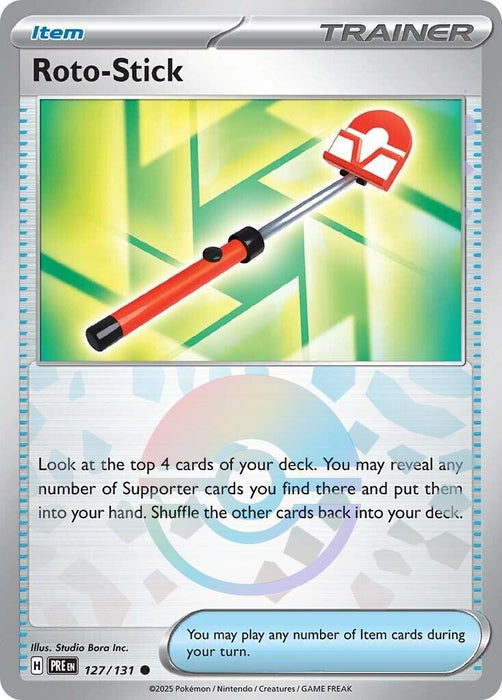 Image for Roto-Stick (Poke Ball Pattern) (127/131) (Holofoil) [SV: Prismatic Evolutions] - Pokemon