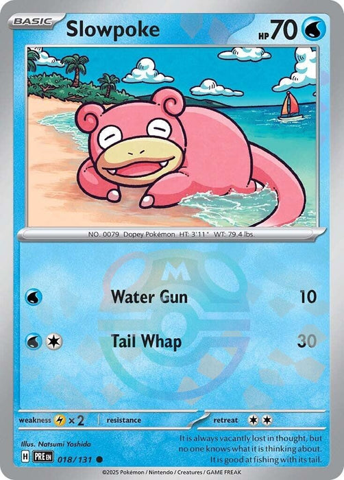 Image for Slowpoke (Master Ball Pattern) (018/131) (Holofoil) [SV: Prismatic Evolutions] - Pokemon
