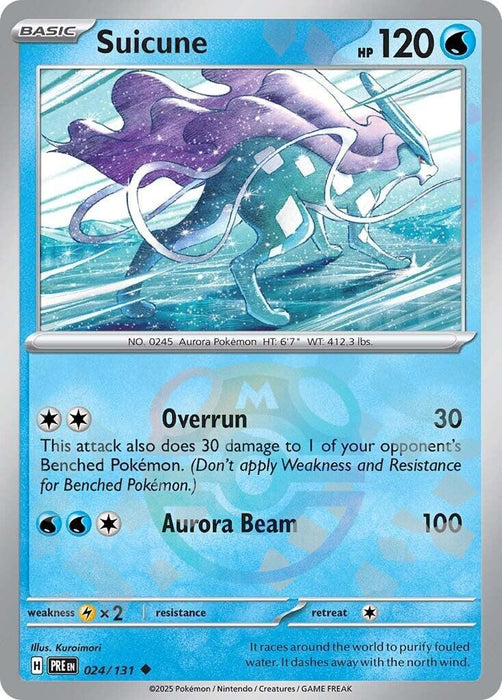 Image for Suicune (Master Ball Pattern) (024/131) (Holofoil) [SV: Prismatic Evolutions] - Pokemon