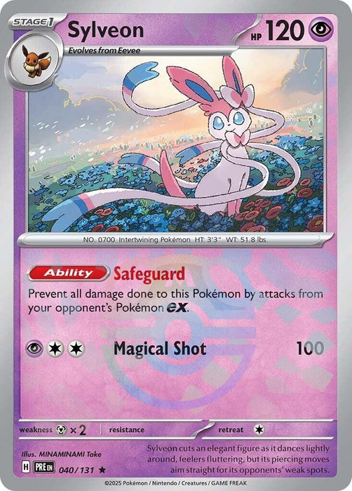 Image for Sylveon (Master Ball Pattern) (040/131) (Holofoil) [SV: Prismatic Evolutions] - Pokemon