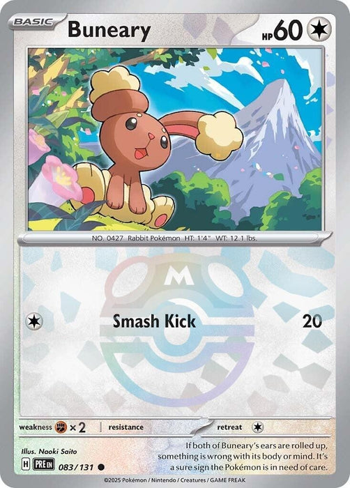 Image for Buneary (Master Ball Pattern) (083/131) (Holofoil) [SV: Prismatic Evolutions] - Pokemon