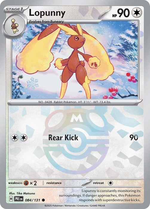 Image for Lopunny (Master Ball Pattern) (084/131) (Holofoil) [SV: Prismatic Evolutions] - Pokemon