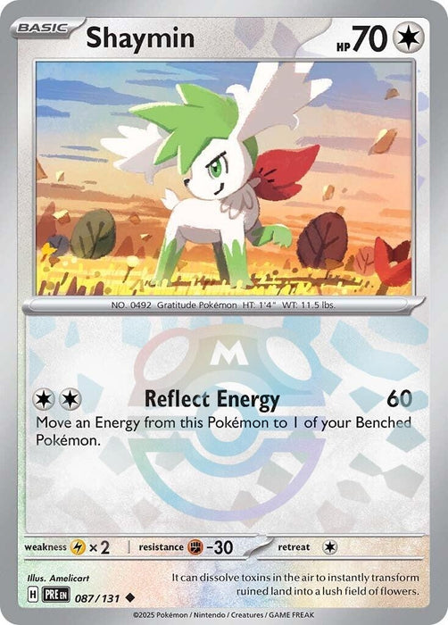 Image for Shaymin (Master Ball Pattern) (087/131) (Holofoil) [SV: Prismatic Evolutions] - Pokemon