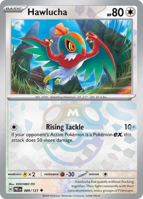 Image for Hawlucha (Master Ball Pattern) (089/131) (Holofoil) [SV: Prismatic Evolutions] - Pokemon