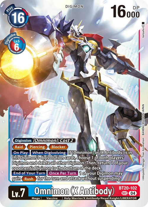 Omnimon (X Antibody) (BT20-102 SEC) (Foil) [Release Special Booster 2.5]