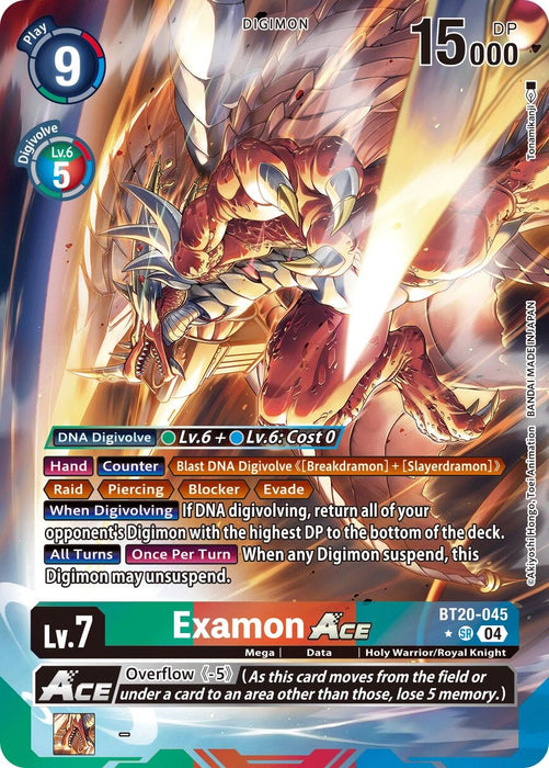 Examon ACE (Alternate Art) (BT20-045 SR) (Foil) [Release Special Booster 2.5]